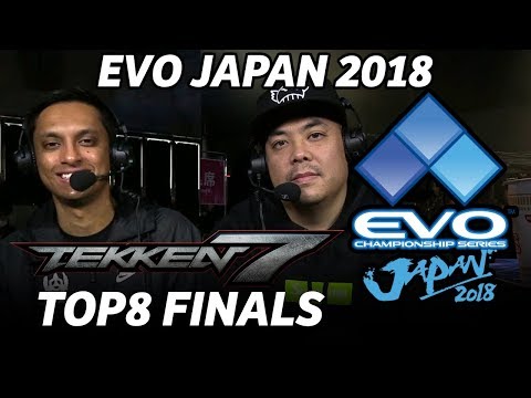 EVO JAPAN 2018 TEKKEN7 TOP8 FINALS (TIMESTSAMP) Knee Chanel Saint LowHigh Take Gura UlsanG Noroma