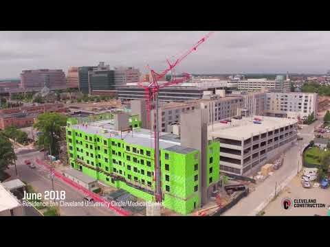 Construction Time-Lapse of the New Residence Inn Cleveland University Circle/Medical Center