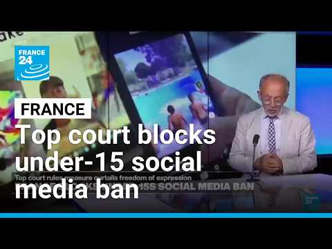 France blocks under 15 social media ban