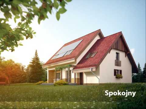 Projekt domu z poddaszem SPOKOJNY - Domy Czystej Energii
