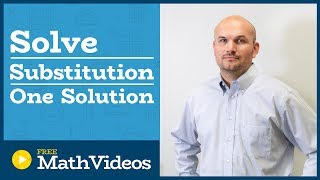 Master Solving a system of equations by substitution