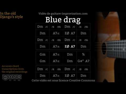 Blue Drag (110 bpm) - Gypsy jazz Backing track / Jazz manouche