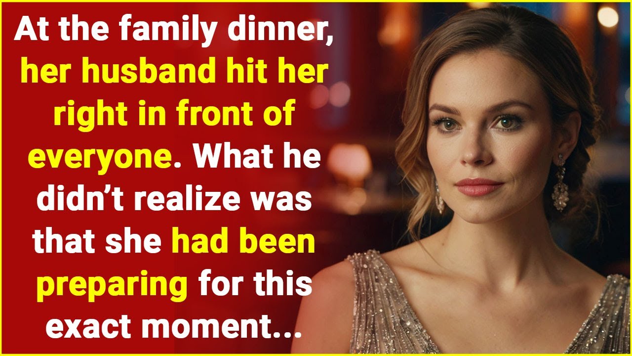 The husband hit her right in front of everyone but he didn’t realize that this time she was prepared