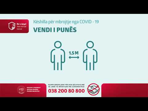 Vendi i Punës - Këshilla për mbrojtje nga COVID - 19