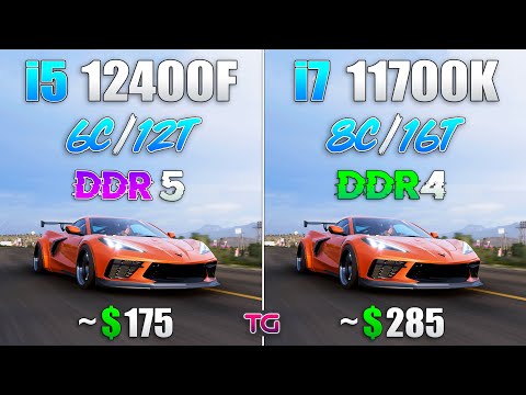 i5 12400F DDR5 vs i7 11700K DDR4 - Test in 8 Games