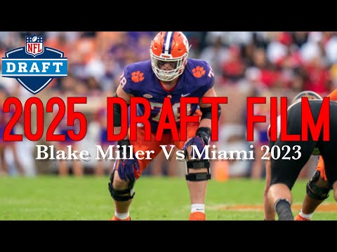 Film Room: Clemson RT Blake Miller Vs Miami