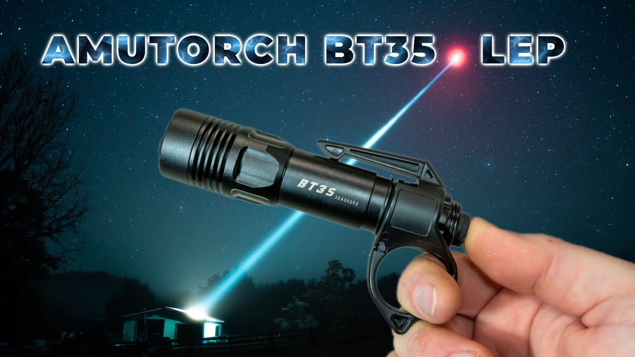 AMUTORCH New LEP Flashlight BT35, 1300 meters and
