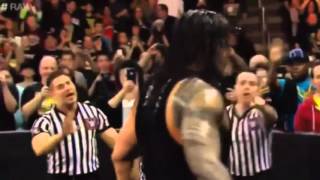 Roman reigns returns and brutally assaults triple 