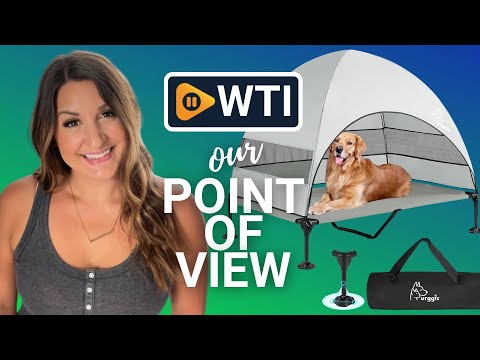 Upgraded Elevated Dog Bed with Canopy - WTI product video review