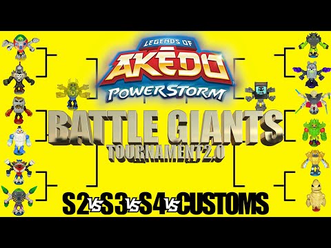 Akedo Warriors Battle Giants Tournament 2.0 Series 2, 3, 4, & All The Customs