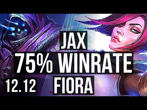 JAX vs FIORA (TOP) | 4/0/7, 75% winrate | NA Grandmaster | 12.12