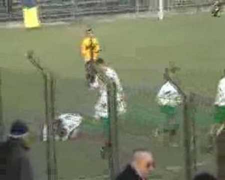 Derby del 27/01/08 Stadio Baracca Mestre . Rete del pareggio a opera del n. 5 del Favaro.