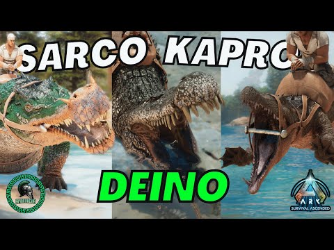 Deinosuchus vs Sarcosuchus vs Kaprosuchus | Who's the best Croc in ARK?
