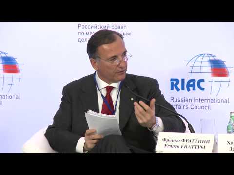 Franco Frattini. International conference on "Russia and European Union"