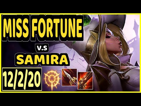 CODY SUN (MISS FORTUNE) vs SAMIRA - 12/2/20 KDA BOTTOM ADC CHALLENGER GAMEPLAY - NA