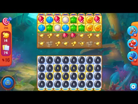 fishdom LEVEL 216 CHALLENGE