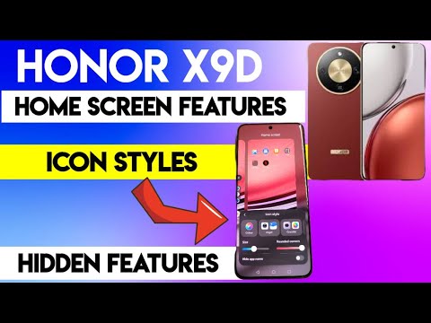 HONOR X9d home screen features: Icon styles and customization #honorx9d
