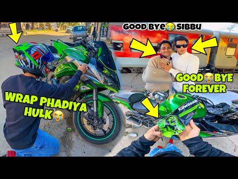 Goodbye Sibbu Forever😭💔 Hulk Wrap Phad diya | Won a fight with Danik😡 Preparation for Ladakh Ride