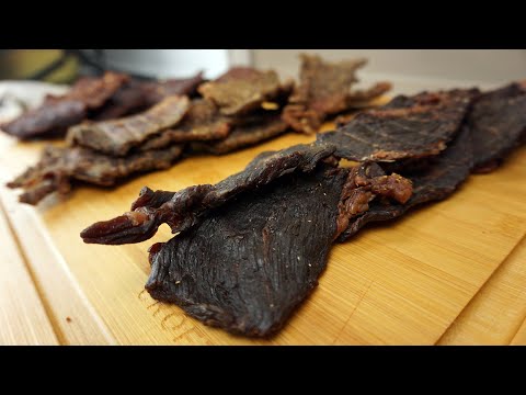 Easy Beef Jerky Recipe 3 ways - Lemon pepper, Biltong...