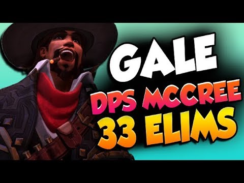 GALE CARRY MCCREE! 33 ELIMS! [ OVERWATCH SEASON 19 TOP 500 ]