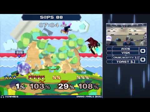 S@PS 88 - Axis & Visk vs Cruelscotty & Toast - Grand Finals - Melee Doubles