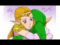 Zelda and Link's Awkward Hug