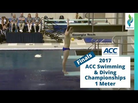 2017 ACC Championships - Mens 1 Meter Diving Finals
