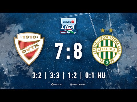 Gólösszefoglaló - EL 203 - DVTK Jegesmedvék - FTC-Telekom 7:8 20220204