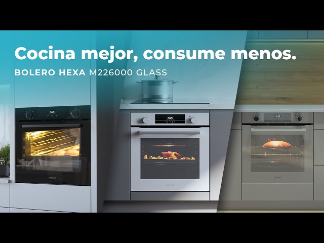 Vídeo relacionado con Cecotec Horno Multifunción Integrable 60cm Bolero Hexa M226000 Edge A. 2800W, 72L, 7 Funciones, Modo Grill, Fan Assisted Grill, Modo Convección, Defrost, Steam Base X2, Steam EasyClean, Steam Assist