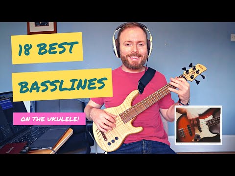 18 bass lines you MUST learn... on the ELECTRIC BASS UKULELE!