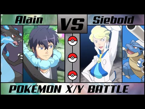 MEGA CHARIZARD vs MEGA BLASTOISE | Alain vs Siebold | Pokémon X/Y
