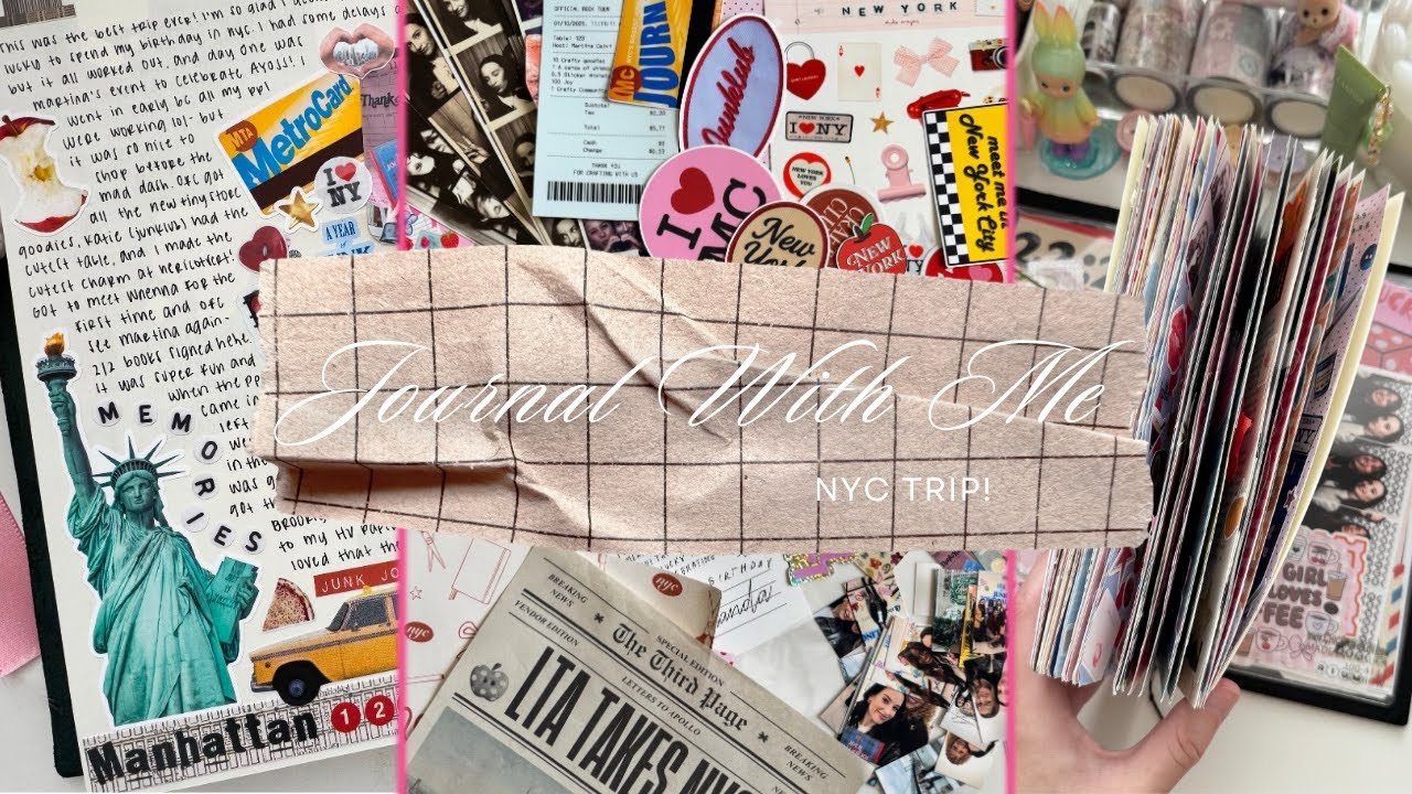 JUNK JOURNAL WITH ME | about my nyc trip 🗽