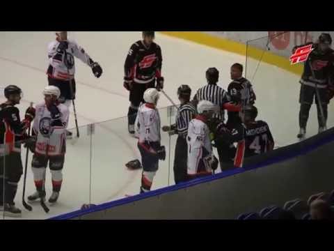 Fight Medvescak Zagreb vs Avangard Omsk Region Драка Медвешчак Загреб - Авангард Омская область