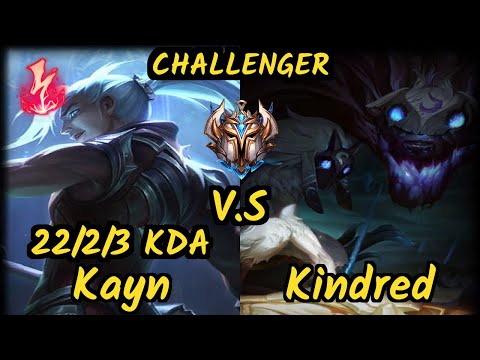 VGIA Razork (KAYN) vs KINDRED - 22/2/3 KDA JUNGLE CHALLENGER GAMEPLAY - EUW