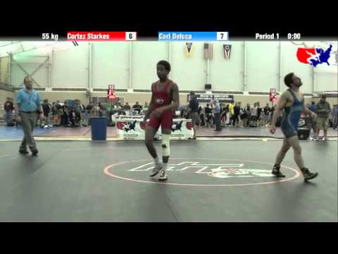 Cortez Starkes vs. Carl Deluca at 2013 ASICS University Nationals - FS