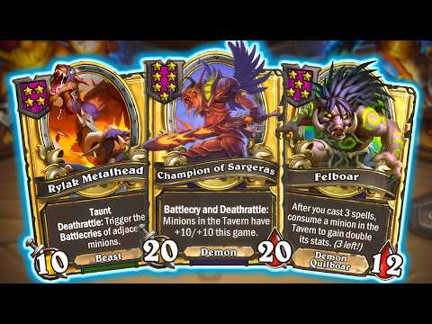 I Highrolled a Tier 7 on Turn 7 and It Was OVER | Hearthstone Battlegrounds