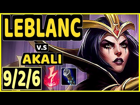 XICO (LEBLANC) vs AKALI - 9/2/6 KDA MID CHALLENGER GAMEPLAY - EUW