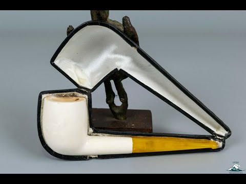 Andreas Bauer Block Meerschaum Straight Billiard Bakelite Stem