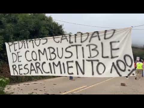 Carretera a los Valles Cruceños bloqueada en Samaipata