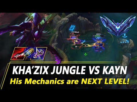 RANK 1 KHAZIX CN - QIUYI KHA'ZIX JUNGLE VS KAYN | CN DIAMOND