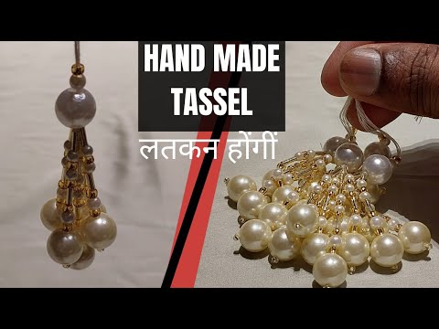 Tutorial Hand Made Hanging मोती का लटकन बनाना सीखे आसानी से #aariemby #dubaiemby