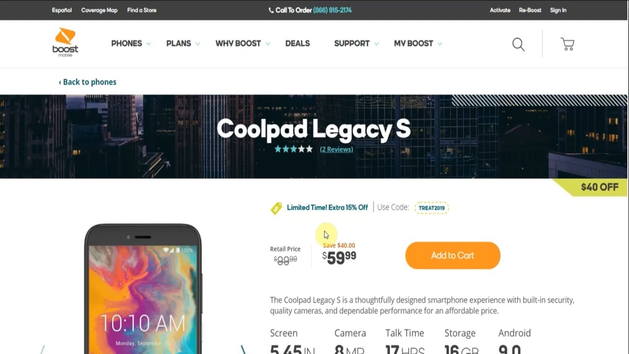 Coolpad Legacy™ S | Boost Mobile