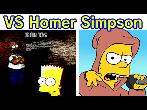 Friday Night Funkin' Homer VS Bart & Lyrics | FNF Dura's Eternal Madness (The Simpsons Aethos)