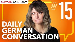 Talking About Your Plans for the Day in German | Daily German Conversations #15