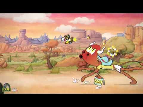 HOW TO BEAT CUPHEAD DLC HIGH NOON HOOPLA REGULAR DIFFICULTY