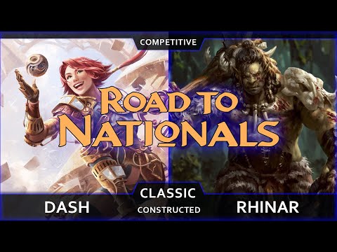 Gambler's Style. Dash vs Rhinar. Road to Nationals competitive decks - Flesh and Blood TCG