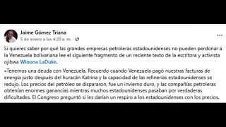 DEUDA de pueblos originarios de Norteamérica con Venezuela y CITGO