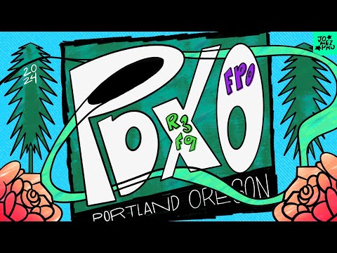 2024 Portland Open | FPO R3F9 | Donnecke, Scoggins, Pierce, Mertsch | Jomez Disc Golf