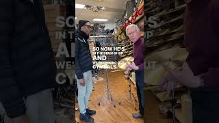 Jazz Vocalist Denzal Sinclaire who is phenomenal came to the store to pick out some cymbals