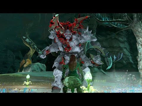 Ancient Hero Easily Kills Armored Lynel in The Depths - Zelda Tear of the Kingdom